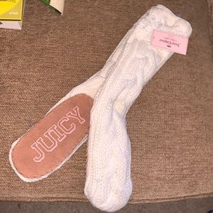 NWT Juicy Couture Sock/Slippers